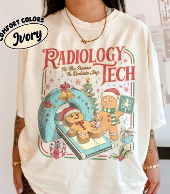 Christmas Radiology Shirt – Cute Gingerbread X-ray Tech Tee