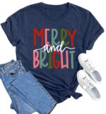 Christmas Shirts for Women – Funny Light-Up Tree Graphic Top