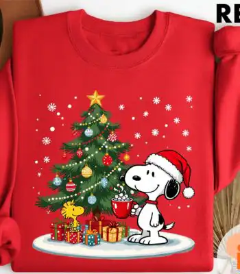 Christmas Snoopy Sweatshirt – Cute Dog Holiday Graphic Top