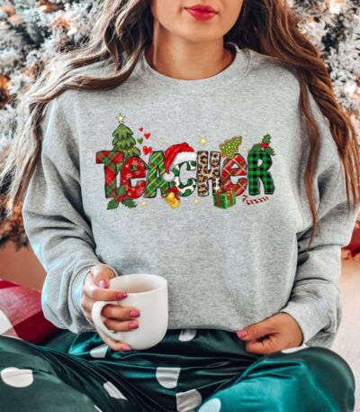 Christmas Teacher Sweatshirt – Perfect Gift for Educators