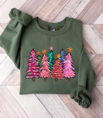 Christmas Tree Sweatshirt – Cozy Custom Holiday Crewneck