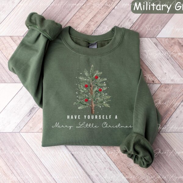 Christmas Tree Sweatshirt – Merry and Bright Holiday Crewneck