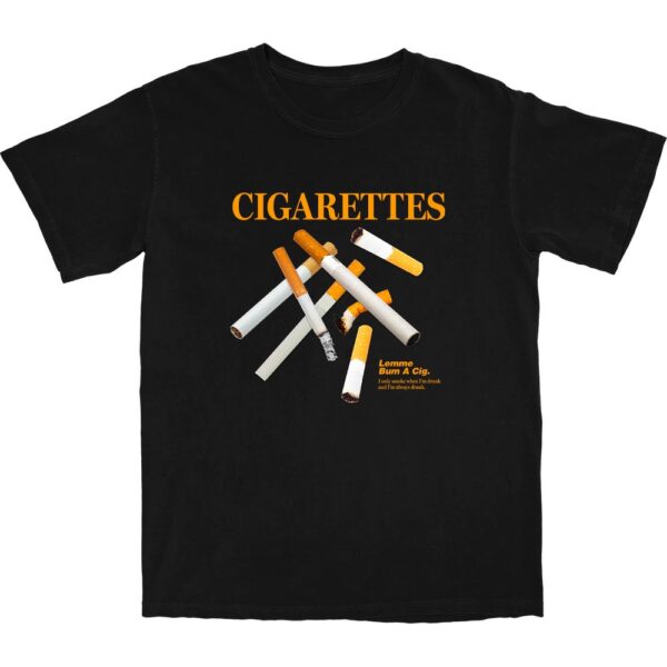 Cigarettes T Shirt – Soft Vintage Feel Graphic Tee for Everyone