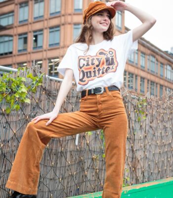 City Quitter Women's Tee – Soft Floral Graphic Slogan Shirt