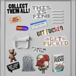 Cluster Fucks Sticker – Funny Dark Humor Decal for Water Bottles