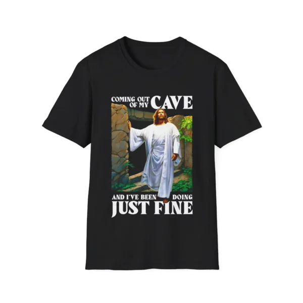 Coming out of my cave and I've been doing just fine shirt – Inspirational graphic tee for self-discovery