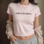 Corks Are for Quitters Baby Tee – Funny Vintage Wine Lover Shirt