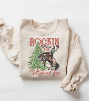 Cowboy Christmas Sweatshirt – Festive Western Holiday Top