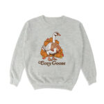 Cozy Goose Crewneck Sweatshirt – Soft, Worn-In Feel Top