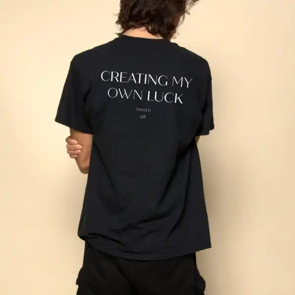 Creating My Own Luck Tee – Unisex Heavy Cotton Graphic Shirt