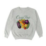 Crop Top Crewneck Sweatshirt – Soft & Comfy Casual Top
