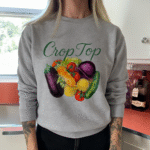 Crop Top Crewneck Sweatshirt – Soft & Comfy Casual Top