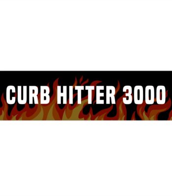Curb Hitter 3000 Bumper Sticker – Funny Waterproof Car Decal