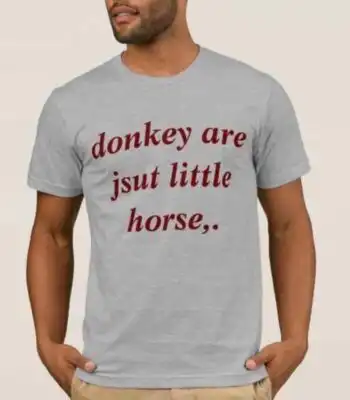 Cursed Donkey Meme T-Shirt – Ironic Y2K Unisex Tee