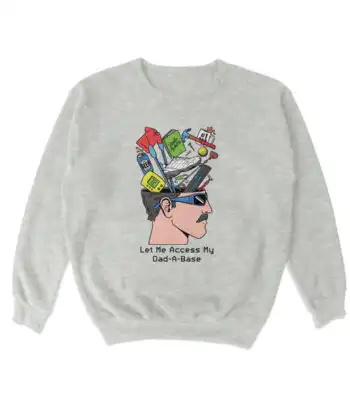 Dad A Base Crewneck Sweatshirt – Soft Cotton Blend Pullover