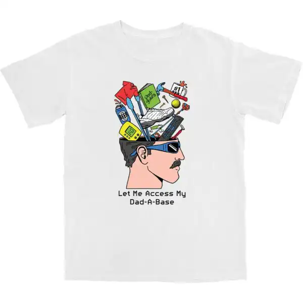 Dad A Base T Shirt – Soft 100% Cotton Classic Casual Tee