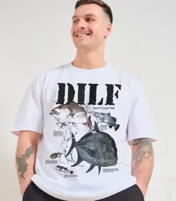 Damn I Love Fish T-Shirt – Premium Combed Cotton Graphic Tee