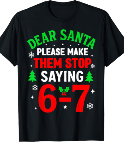 Dear Santa Funny Christmas Shirt – Cute Tee for Kids & Parents