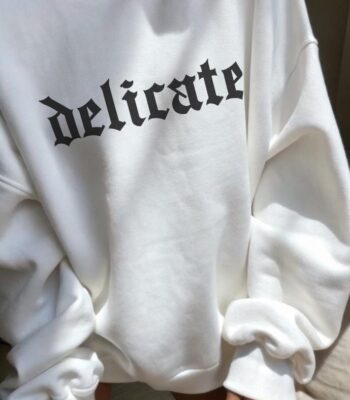 Delicate Sweatshirt – Cozy Taylor Inspired Crewneck for Sad Girls