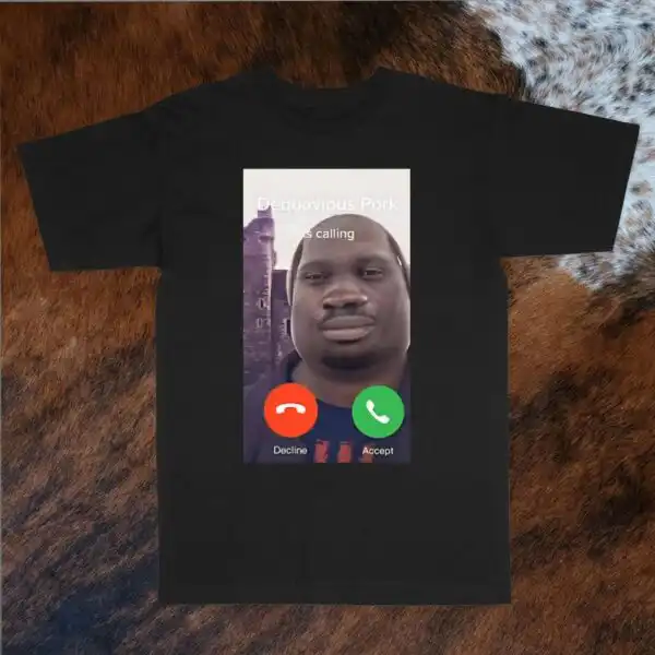 Dequavious Pork Is Calling Tee – Funny Unisex Cotton Shirt