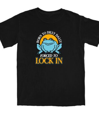 Dilly Dally Frog T Shirt – Soft 100% Cotton Casual Tee