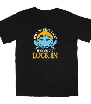 Dilly Dally Frog T Shirt – Soft 100% Cotton Casual Tee