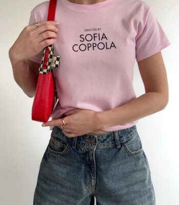 Directed By Sofia Coppola Baby Tee – Minimalist Film Lover Shirt