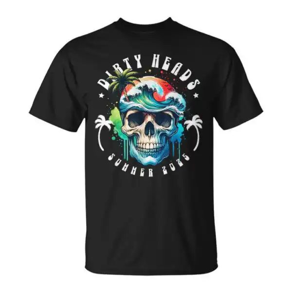 Dirty Heads Summer 2025 Beach Tee – Fun Camping Vibe Shirt