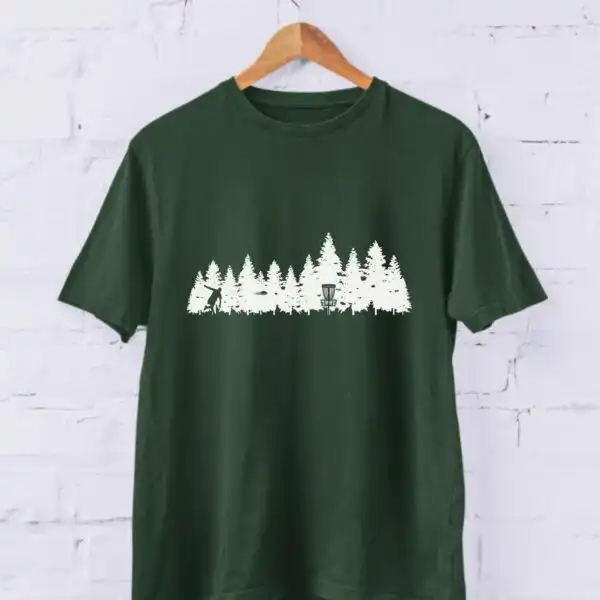 Disc Golf Course Graphic Tee – Comfortable Unisex Cotton Shirt