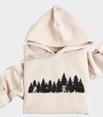 Disc Golf Hoodie with Flying Disc Design – Cozy Unisex Apparel