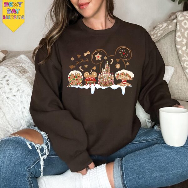 Disney Gingerbread Castle Sweatshirt – Cozy Christmas Family Top