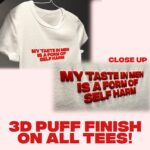 Don't Need Armbands Y2K Baby Tee - 3D Puff Print T-Shirt