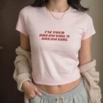 Dream Girl Baby Tee – Funny Lesbian Pride Crop Shirt