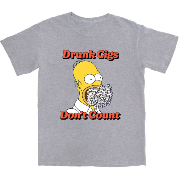 Drunk Cigs T Shirt – Soft Unisex Tee with Relaxed Fit Design