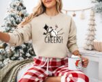 Drunk Snowman Drinking Wine Sweatshirt – Fun Holiday Hoodie