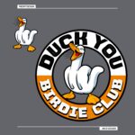 Duck You Birdie Club T-Shirt – Funny Hand Gesture Graphic Tee