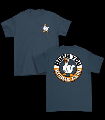 Duck You Birdie Club T-Shirt – Funny Hand Gesture Graphic Tee