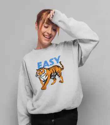 Easy Tiger Crewneck Sweatshirt – Relaxed Fit Cozy Top