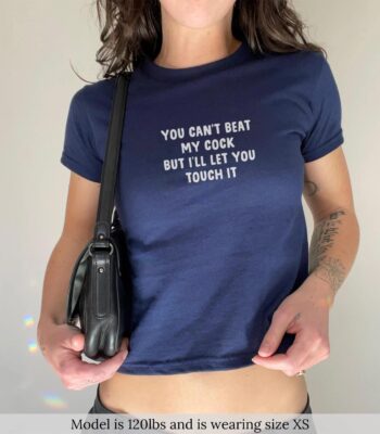 Edgy Y2K Baby Tee – Playful Graphic Crop Top for Bold Streetwear