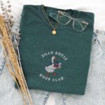 Embroidered Silly Goose Book Club Shirt – Cozy Unisex Tee for Readers