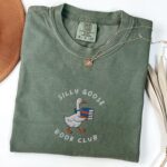 Embroidered Silly Goose Book Club Shirt – Cozy Unisex Tee for Readers