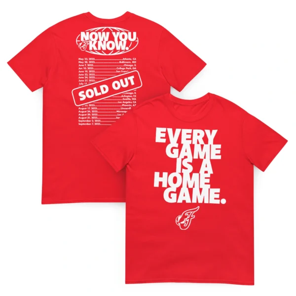 Every Game is a Home Game Shirt – Bold Red Unisex Fan Tee