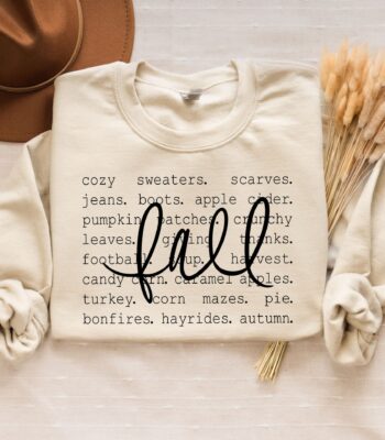 Fall Definition Sweatshirt – Cozy Cotton Graphic Tee for Autumn