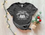 Farm Fresh Christmas Trees Shirt - Unisex Holiday Winter Tee