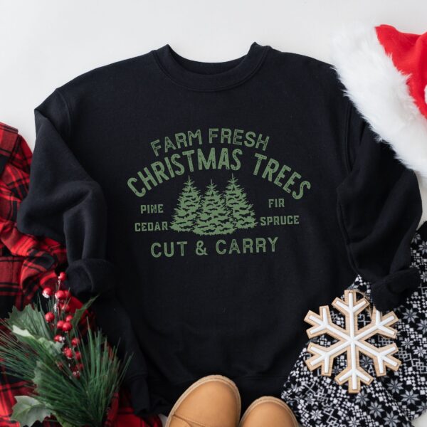 Farm Fresh Christmas Trees Shirt - Unisex Holiday Winter Tee