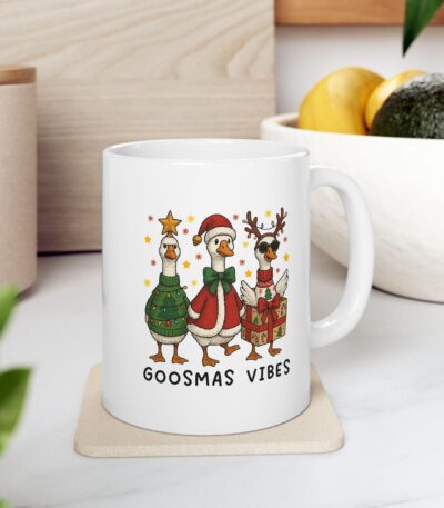 Festive Ceramic Mug - Cheerful Design for Coffee Lovers