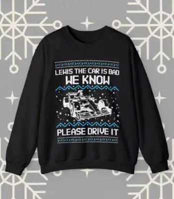 Formula 1 Ugly Christmas Sweater – Funny Holiday Sweatshirt