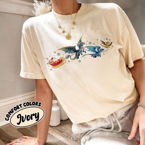 Fourth Wing Christmas Shirt - Festive Dragon Sleigh Tee