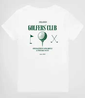 Frased Golfers' Club Tee – Unisex Cotton Graphic Shirt