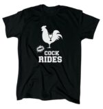 Free Cock Rides Funny Men's T-Shirt – Black Cotton Crew Tee